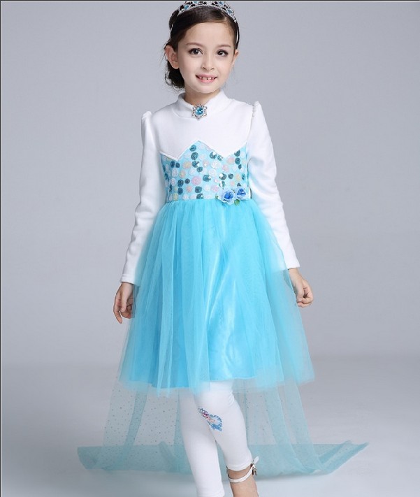 F68133 children veil princess dress